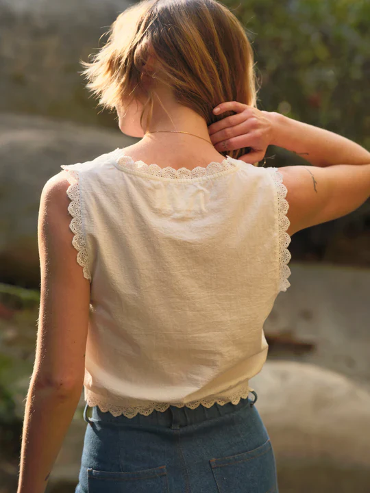 Helena Top in White - Image 2