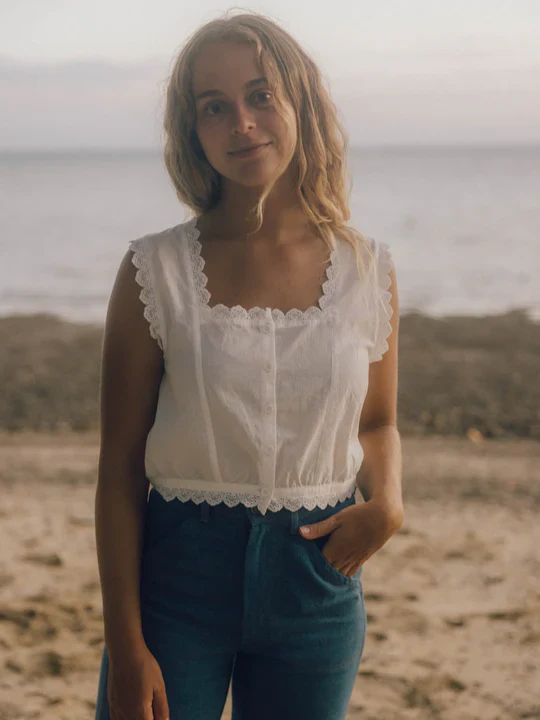 Helena Top in White - Image 3